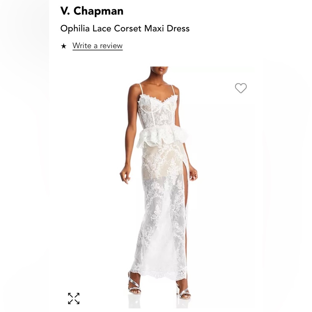 V. Chapman The Ophilia Dress in White